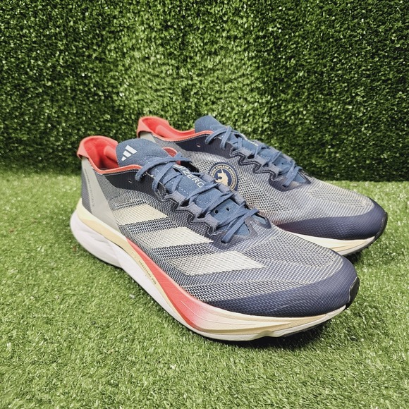 adidas Other - adidas Adizero Boston 12 Blue White Red Athletic Running Sneakers Mens 12